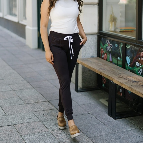 Zyia Active Espresso Cozy Jogger Size XL - Picture 2 of 10